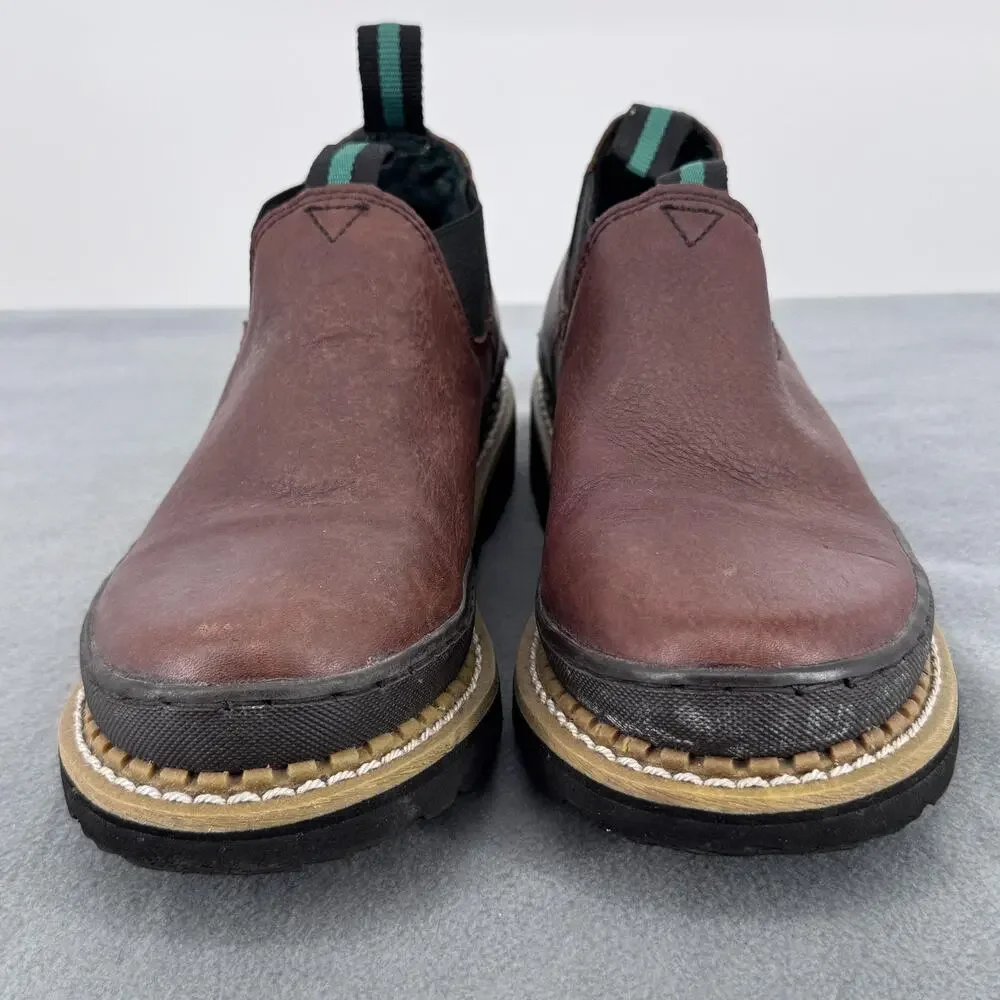 Georgia Boot Kids Romeo Soggy Brown Leather‎ Chelsea Boots Youth 5.5M GR74